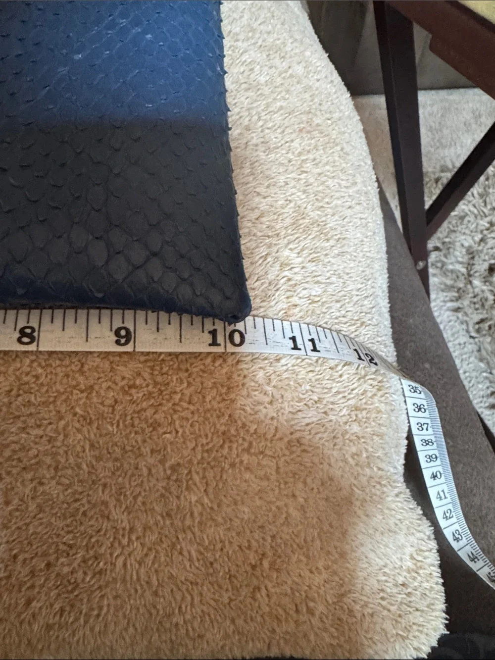 NWT Artifact Eight Blue Faux Python Large Zip Clutch Wristlet w/ Dust Bag